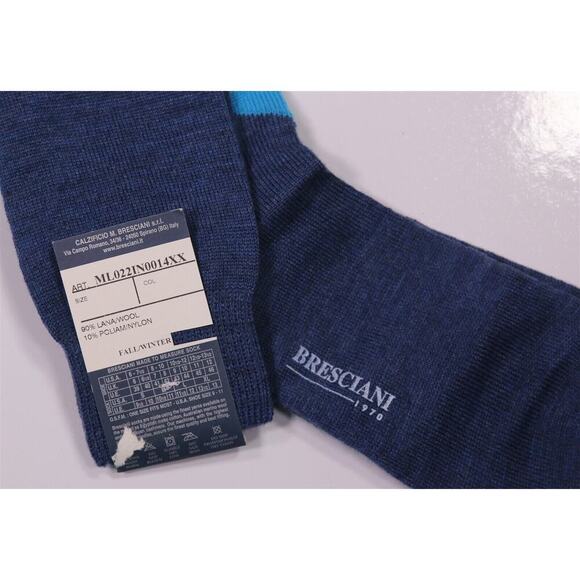 Bresciani Burgundy Argyle Fall/Winter Wool Long Dress Socks Men's New! - Picture 3 of 3